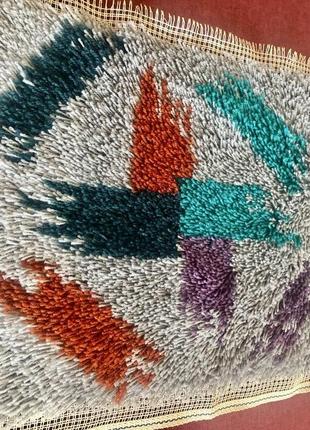 Киврова вишивка вовною заготівка для чохла або килимка calando8 фото