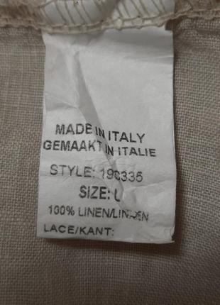 Натуральная блуза francesca bettini, 100% лён. италия7 фото