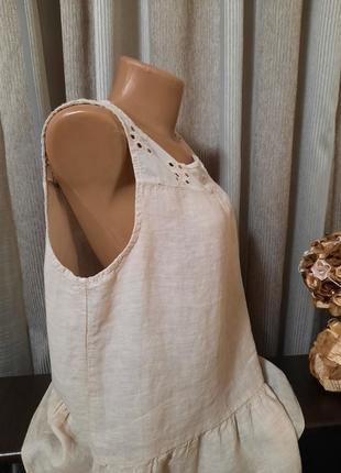 Натуральная блуза francesca bettini, 100% лён. италия3 фото