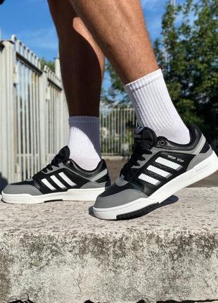 Мужские кроссовки адидас adidas drop step black grey черные с серым