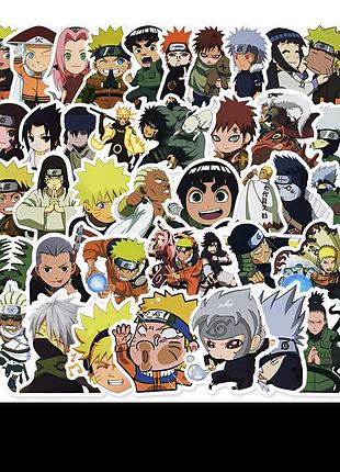 Набор виниловых наклеек стикеров (наклеек) наруто\ аниме стикербомбинг на авто телефон ноутбук