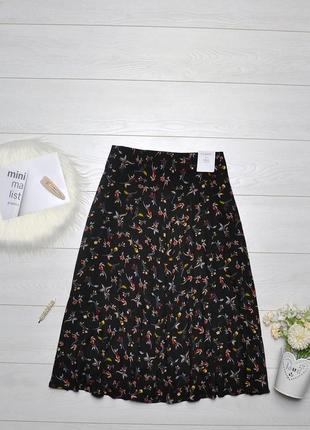 Красива юбка міді в квітковий принт m&s collection classic.