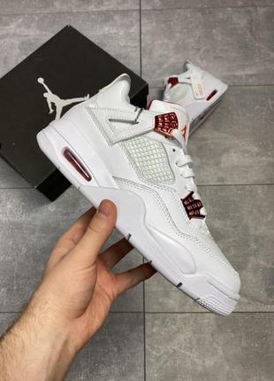 Nike air jordan 4 retro white red