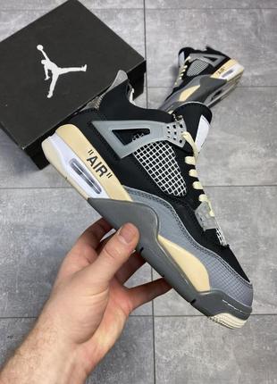 Nike air jordan 4 retro black beige