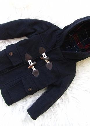 Стильная теплое пальто куртка с капюшоном next