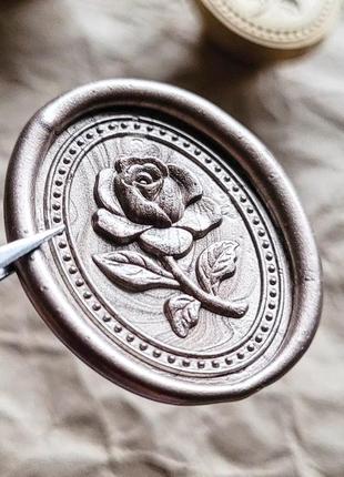 Печатка для сургуча троянда2 фото