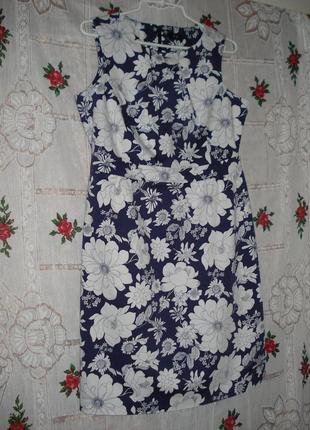 Супер платье"f&f"р.14,шри-ланка,97%коттон,3%эластан.