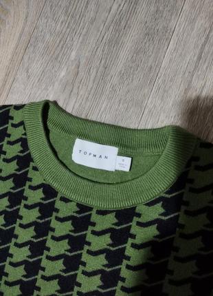 Мужской свитер / topman / кофта / зелёный свитер / мужская одежда / чоловічий одяг /2 фото