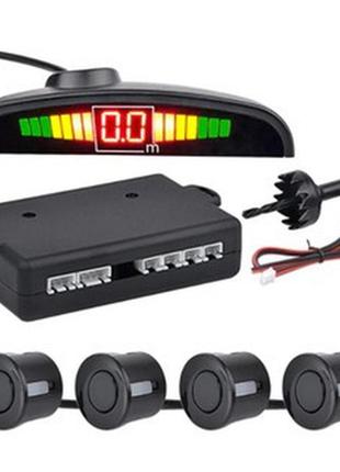 Паркувальна система на 4 датчика parking assistant парктронік з lcd монітором