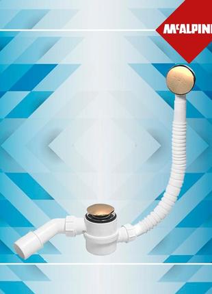 Сифон для ванны click-clack античная бронза с верхней очисткой hc2600clab mcalpine