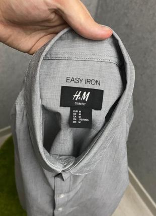 Серая рубашка от бренда h&m5 фото