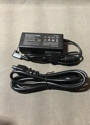 Сток адаптер для ноутбука acer chrome book c720 c720p, 19 в, 3,42 а, 65 вт