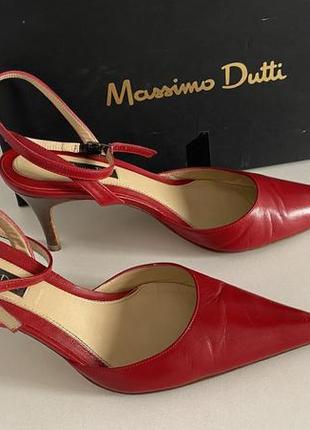 Красные туфли massimo dutti2 фото