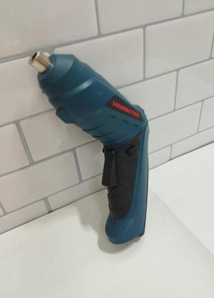 Б/у акумуляторна викрутка-шуруповерт з акумулятором та світлодіодним підсвічуванням hanmatek esd01