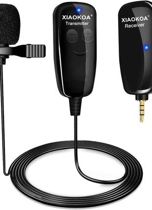 Профессиональный беспроводной петличный микрофон для телефона xiaokoa uhf lavalier microphone n81-unf