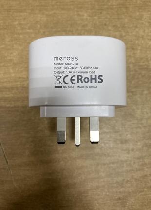 Б/у умная розетка wi-fi meross
