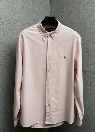 Полосатая рубашка от бренда polo ralph lauren