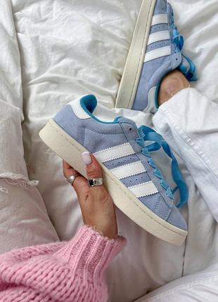 Adidas campus blue1 фото