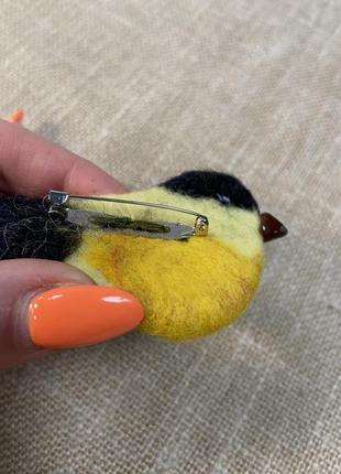 Брош «синиця» 3