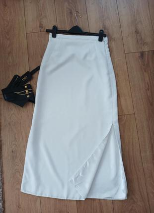 Шикарная юбка-миди с двумя разрезами elena v.1 фото