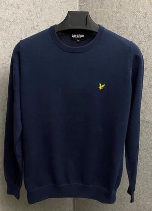 Синий свитер от бренда lyle&scott2 фото