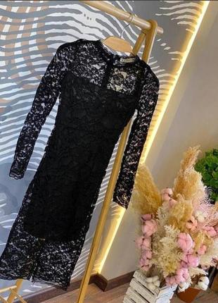 Міді сукня кружевна