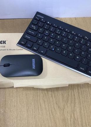 Б/у беспроводная клавиатура и мышь arteck 2.4g