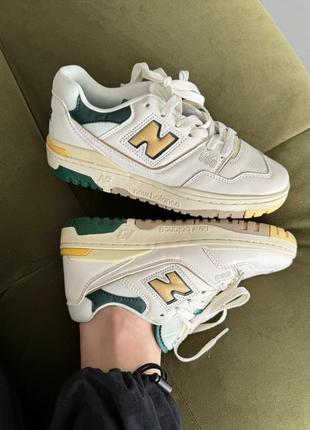 Кроссовки new balance 550 aime leon dore natural green4 фото