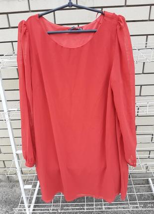 Платье шифоновое,размер 14