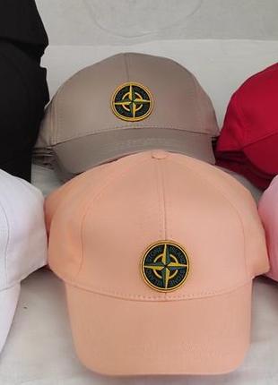 Топовые кепки stone island унисекс лето/весна/осень1 фото