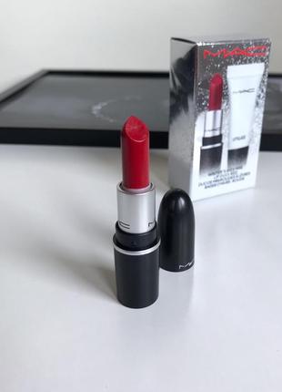 Матовая помада mac cosmetics retro matte lipstick ruby woo