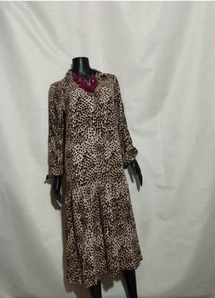 Платье леопардовый принт #1054 фото