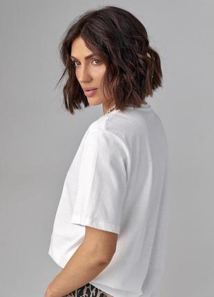 Жіноча футболка з мікі маусом — молочний колір, l (є розміри)2 фото