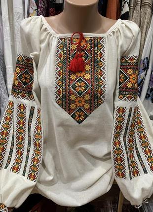 Вишиванка на льоні