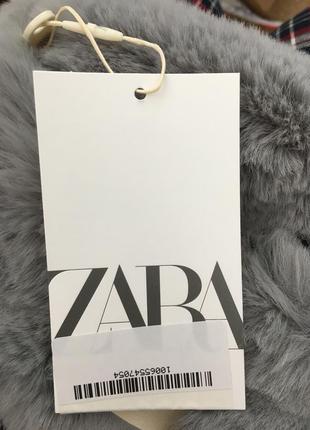 Шикарна брендова хутряна бананка zara🤍✨🤍5 фото