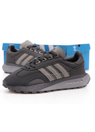 Мужские замшевые кроссовки adidas retropy e5 grey