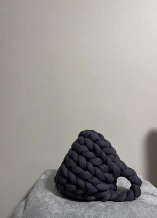Сумочка-зефирка ручной работы из толстой пряжи2 фото