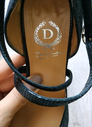 Dungelmann, кожаные туфли мэри джейн, с ремешками, под рептилию4 фото