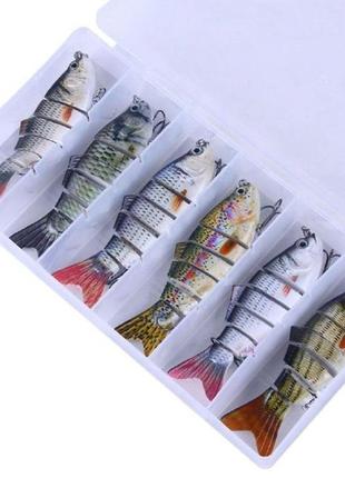Набор рыболовных приманок (блесен) htdob в кейсе (6 штук)7 фото