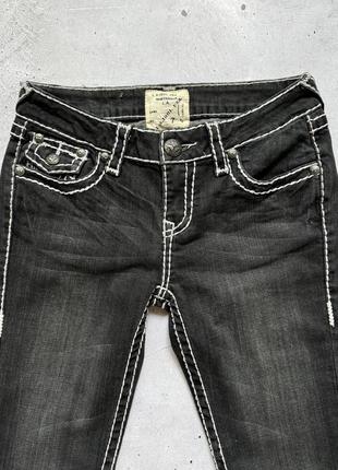 Жіночі скіні джинси в стилі true religion і chrome hearts l.a. idol розмір xs-s4 фото