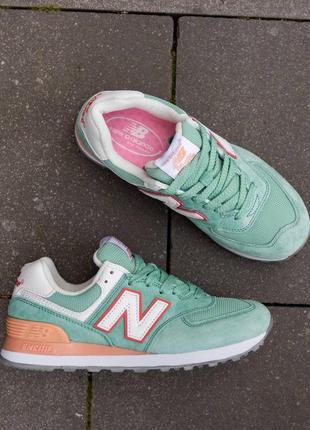 New balance 574 Кроссовки orange white