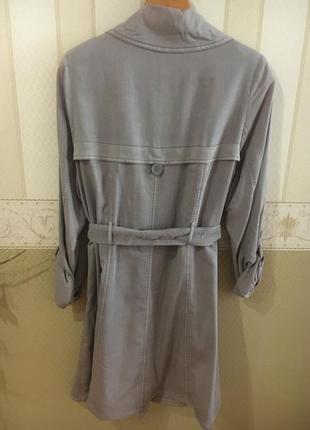 Плащ сірий cream 2