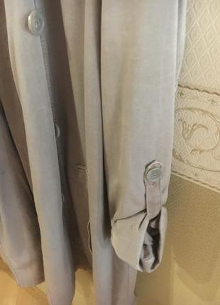 Плащ сірий cream 5