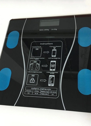 Розумні смарт-ваги scale ty-619 електронні з додатком на телефон lcd-дисплей  ws98159