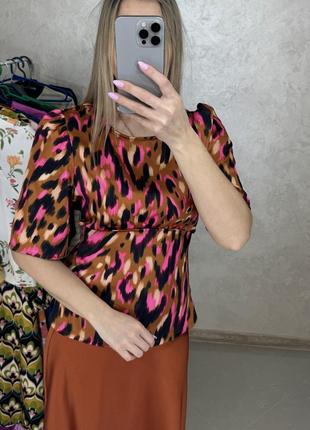 Женская атласная блуза. размер м и л. dorothy perkins5 фото