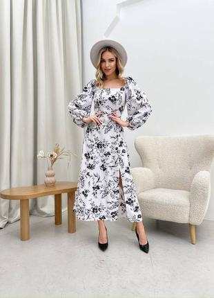 Принтована сукня софт