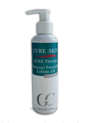 Лосьйон для жирної шкіри cure skin acne benzoyl peroxide 2%, 30 мл