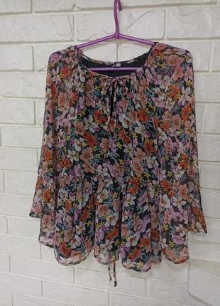 . шикарная кофточка-блузка с ажуром