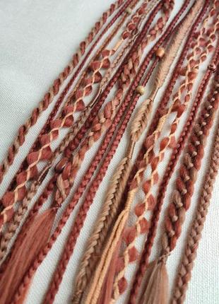 Афрорезинки косички на резинке афро хвост канекалон афрокосы рижые волосы