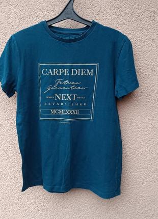 Футболка next carpe diem 100% cotton